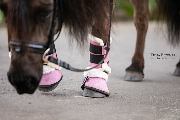 springschoenen glitter roze